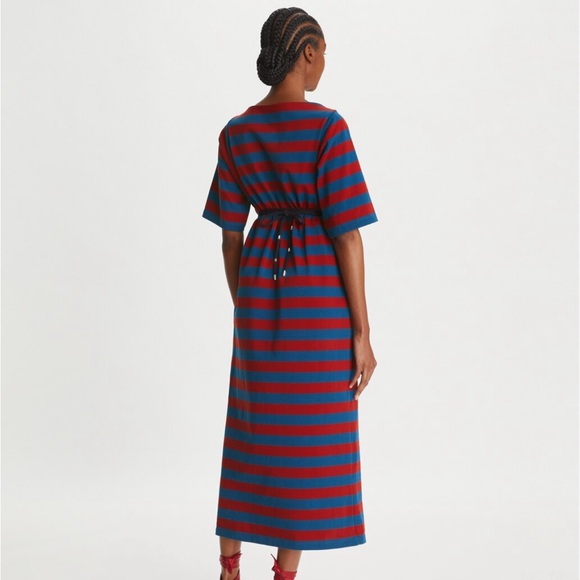 NWT Tory Burch Woven Double T T-Shirt Dress XL - Picture 3 of 5